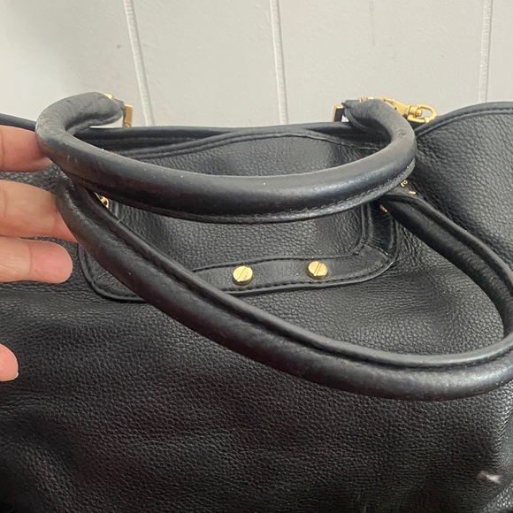 Tory Burch Black Tote with Gold Logo - Picture 4 of 6